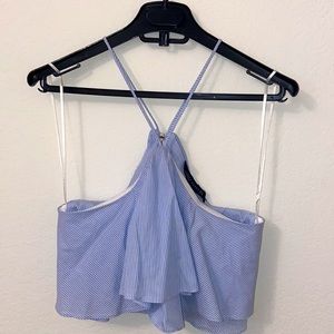 Vintage Zara Ruffled Crop Top